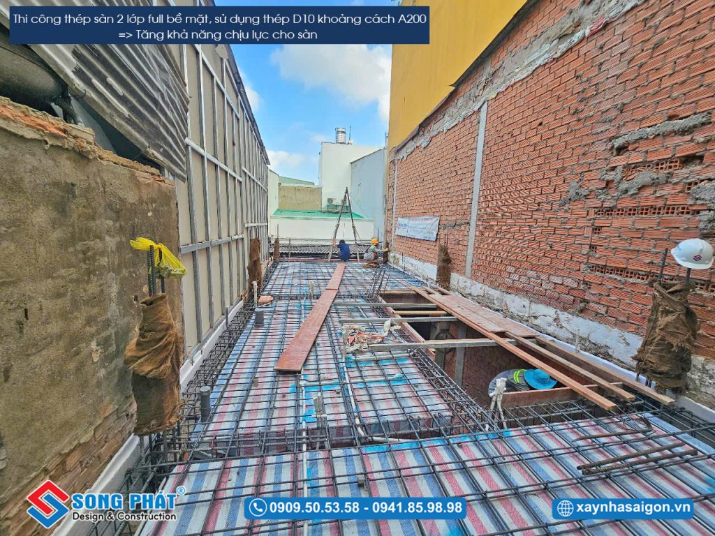 GCLĐ thép sàn lầu 1