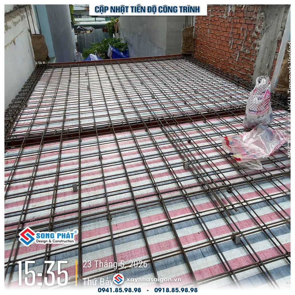 GCLĐ thép sàn lầu 1