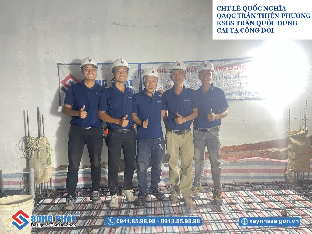 Đội ngũ Song Phát kiểm tra hoàn thiện thép sàn