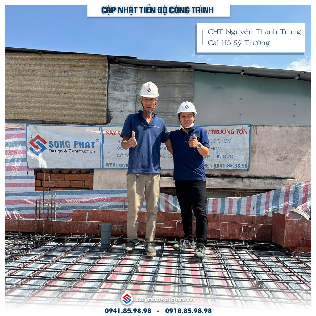 Đội ngũ Song Phát có mặt nghiệm thu thép sàn hoàn thiện
