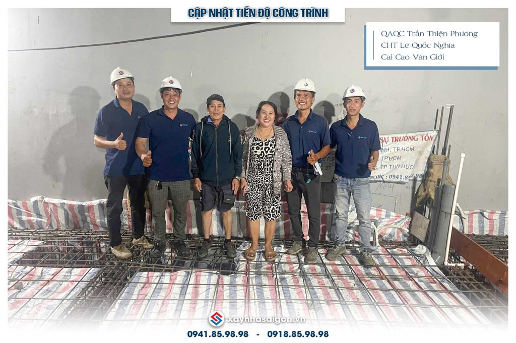 Đội ngũ Song Phát có mặt nghiệm thu thép sàn hoàn thiện