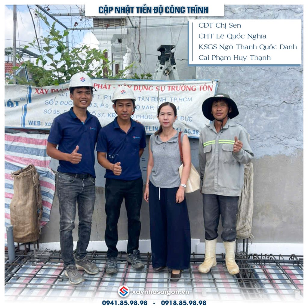 Đội ngũ Song Phát có mặt kiểm tra thép sàn hoàn thiện