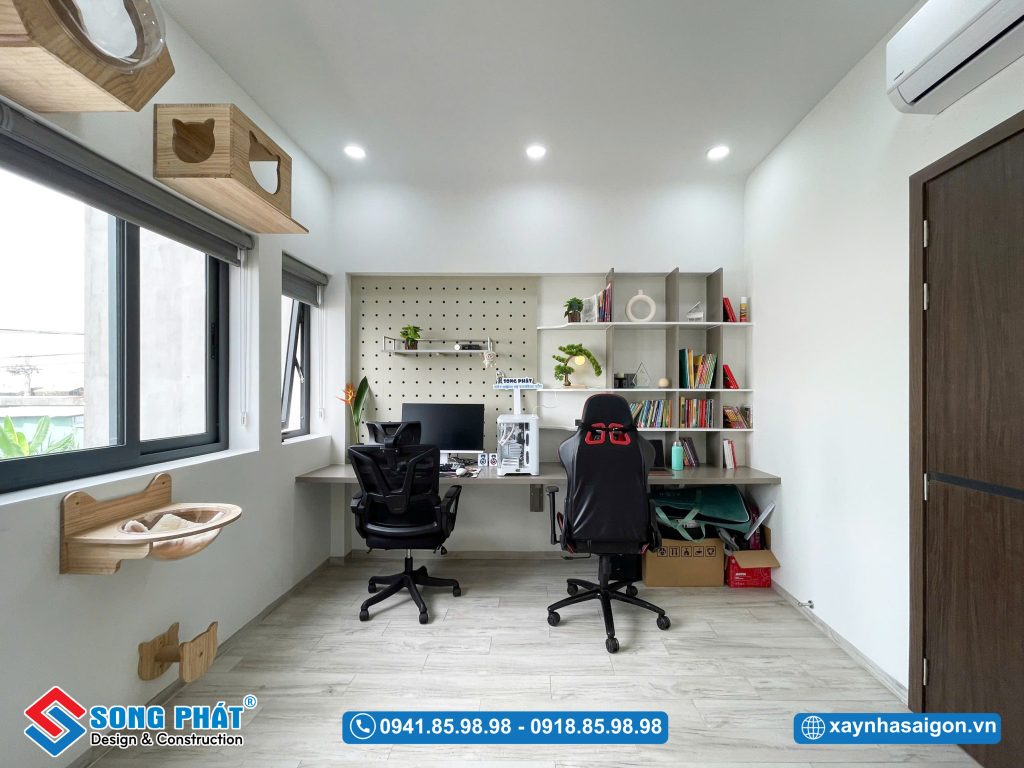 Phòng làm việc gọn gàng, nơi ý tưởng thăng hoa mỗi ngày.