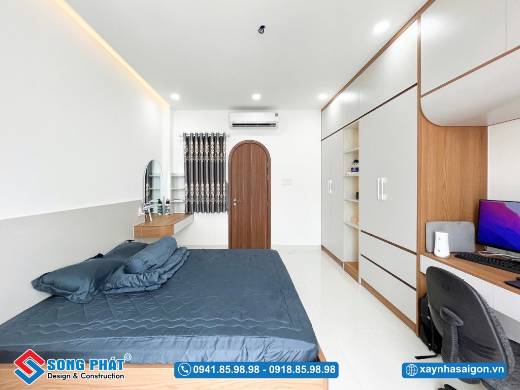 Phòng ngủ 3 với tone nội thất đồng bộ