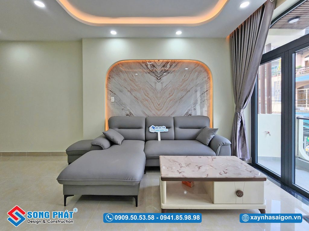 Trang trí không gian phòng khách với MDF đẹp mắt