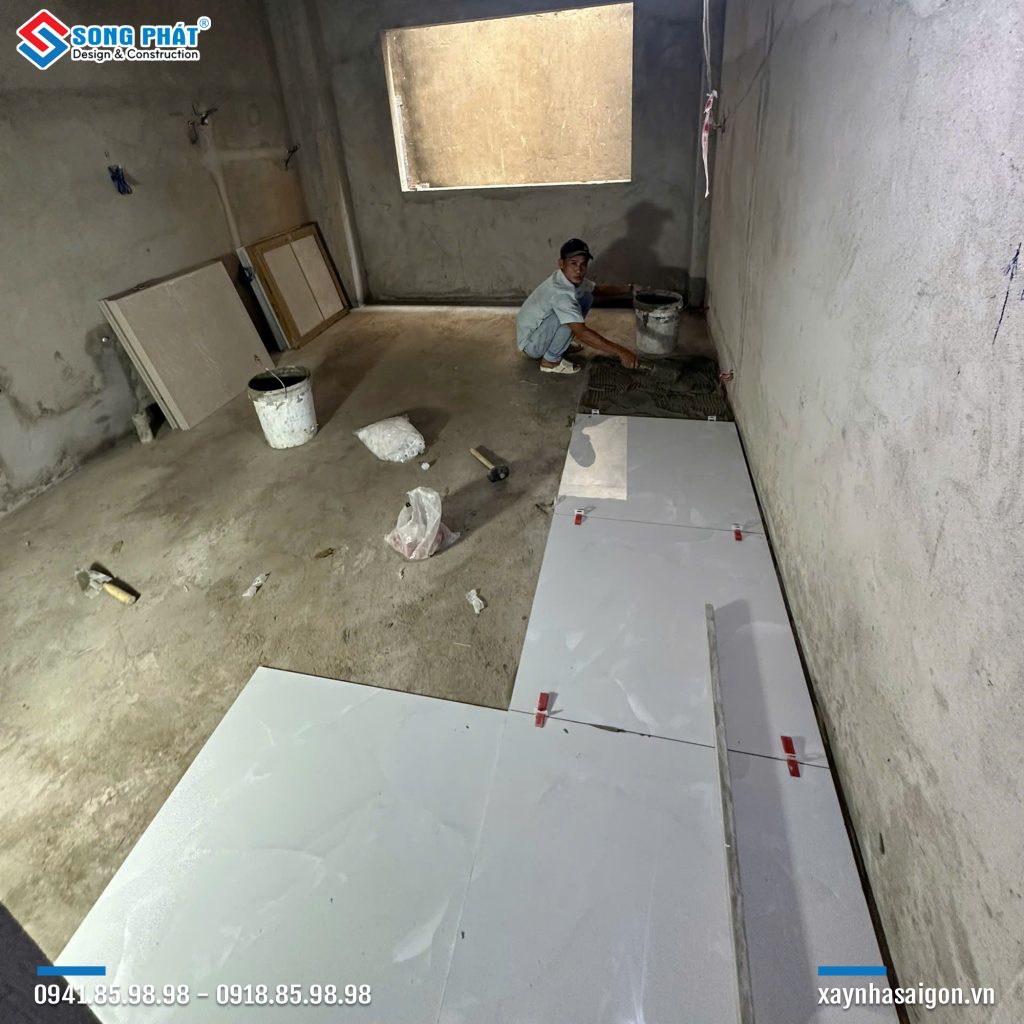 16/12 Ốp lát gạch lầu 1