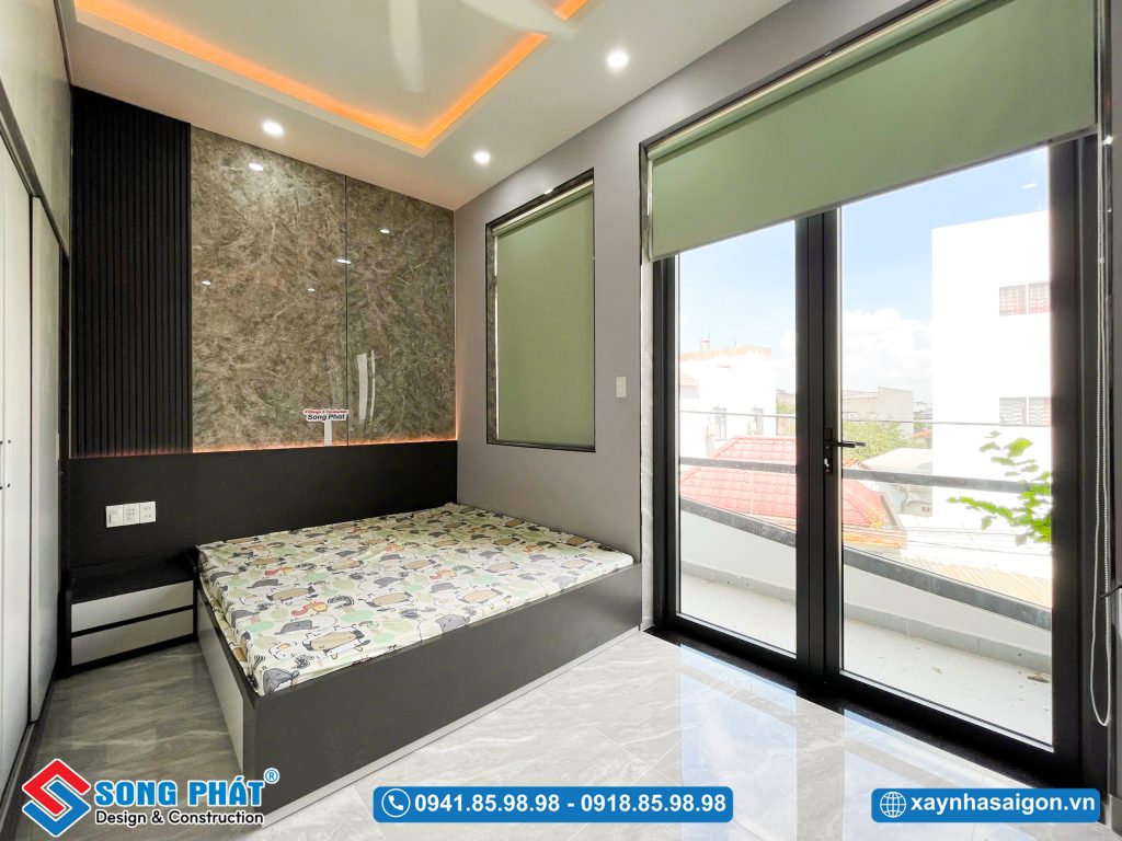 Phòng ngủ cho con với thiết kế đơn giản, thoáng đạt