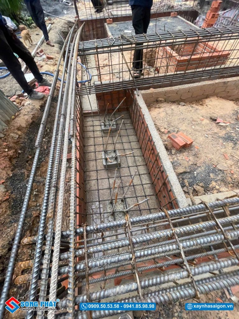 24/05 Gia công lắp đặt thép móng – giằng móng