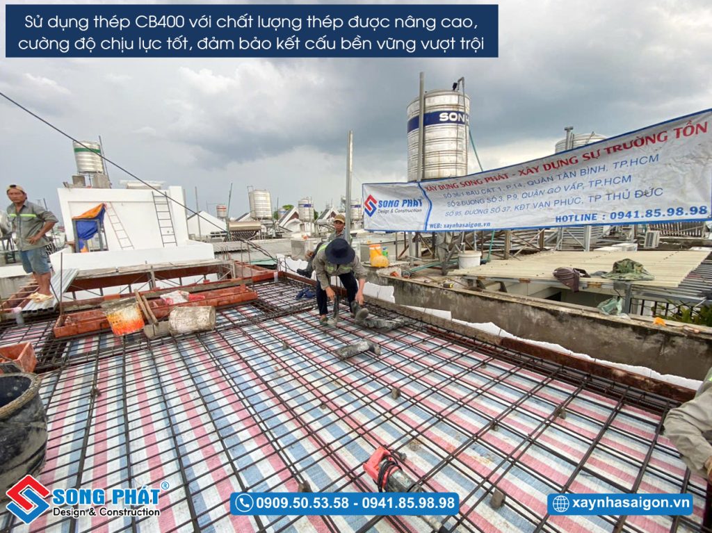 23/05 Hoàn thiện đi thép sàn mái 