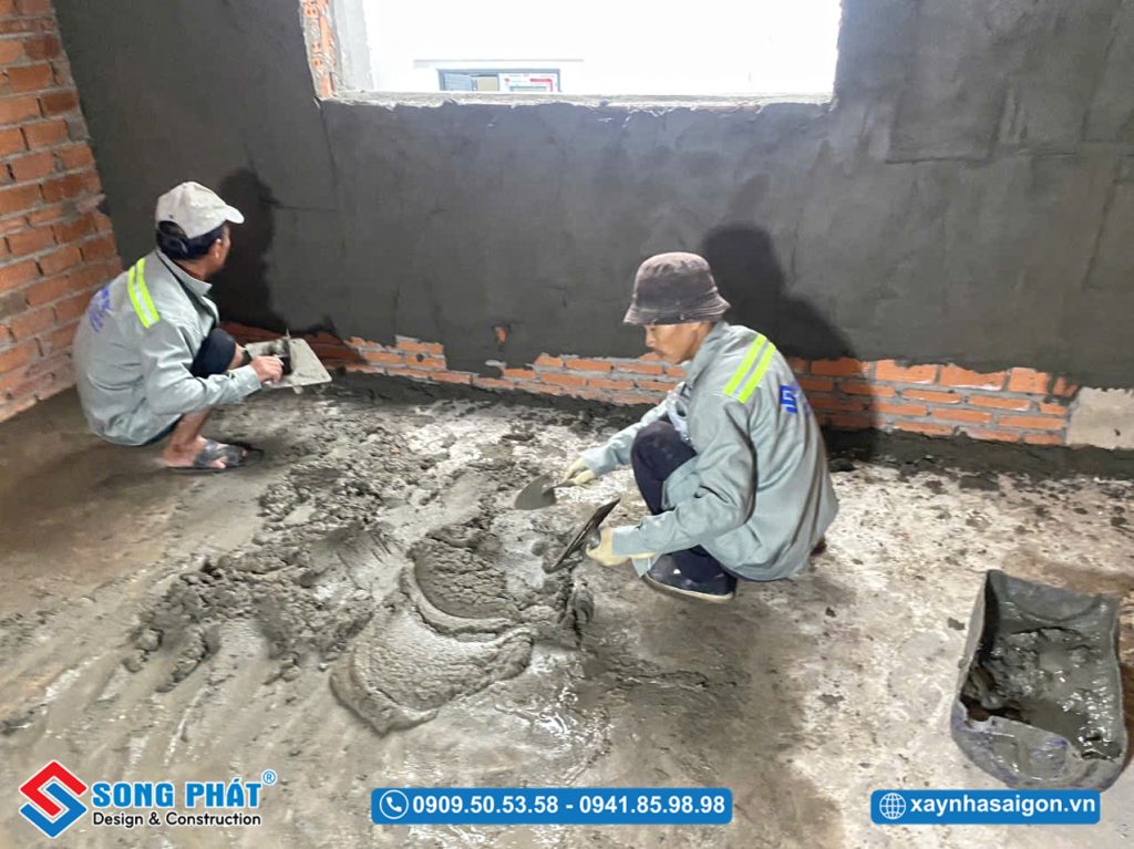 25/06 Tô tường lầu 1