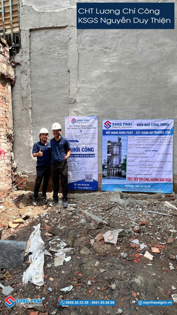 Đội ngũ Song Phát trong buổi khởi công công trình