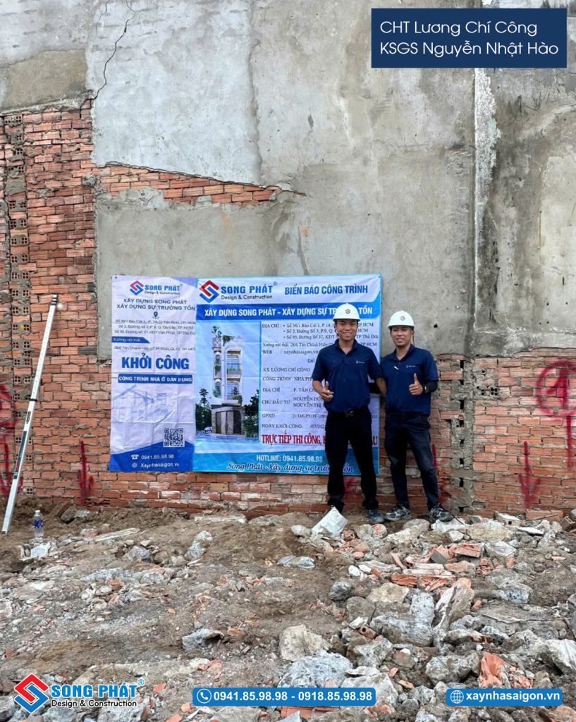 Đội ngũ Song Phát trong buổi khởi công