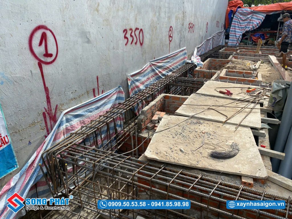 29/05 Hoàn thiện đi thép móng - giằng móng
