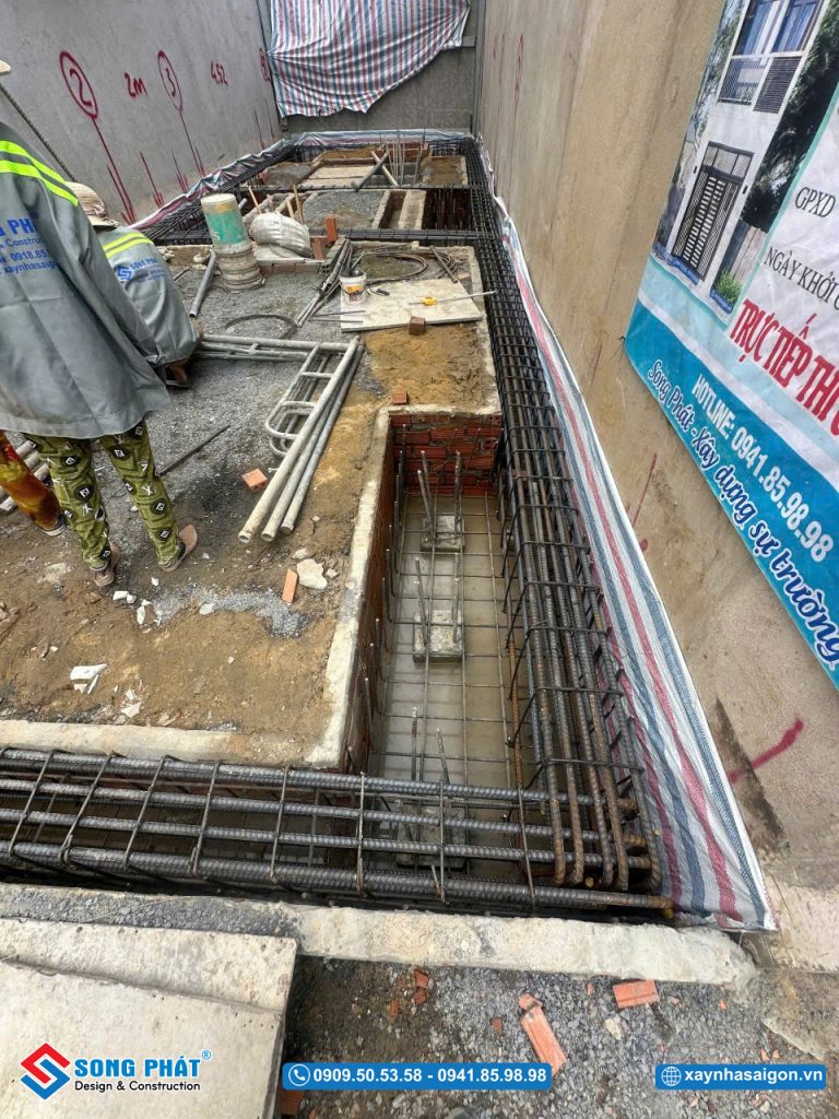 21/06 Hoàn thiện đi thép móng - giằng móng 