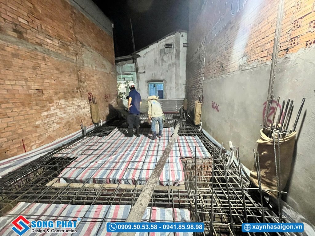 13/04 Hoàn thiện đi thép móng - sàn trệt 