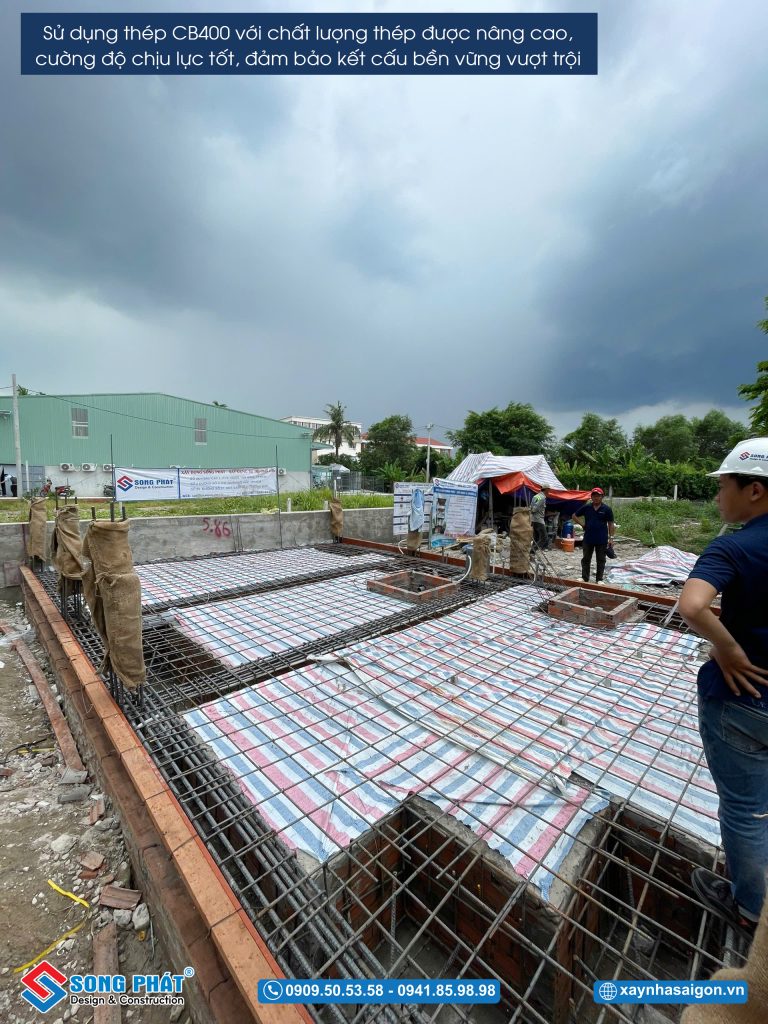 15/05 Hoàn thiện đi thép móng - sàn trệt