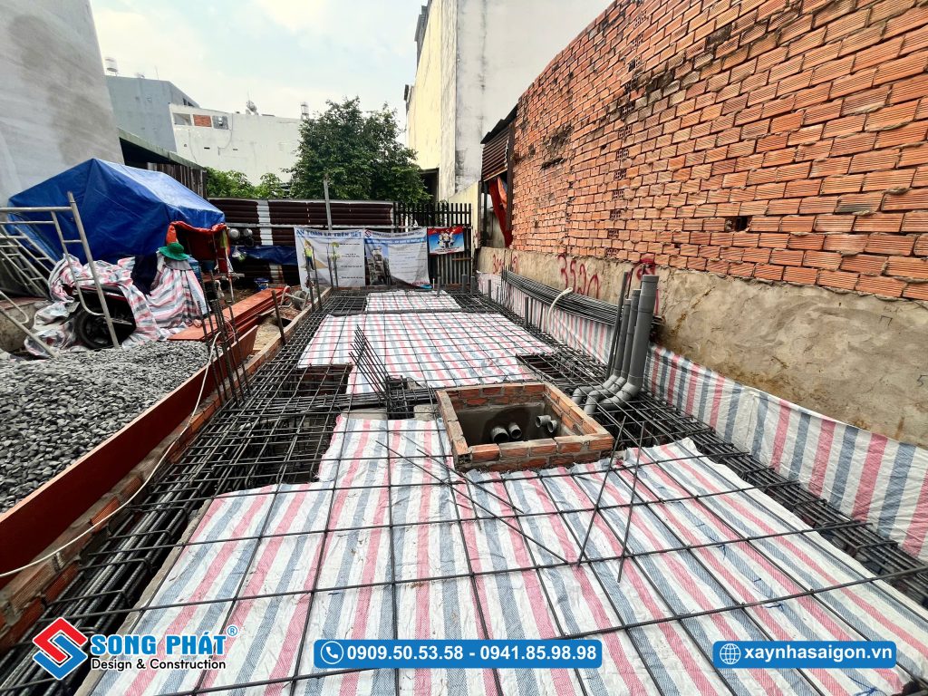 24/02 Hoàn thiện đi thép móng - sàn trệt 