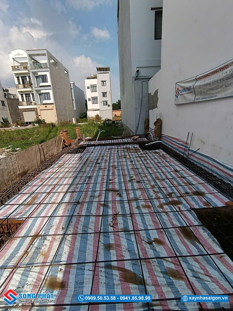 26/04 Hoàn thiện đi thép móng - sàn trệt
