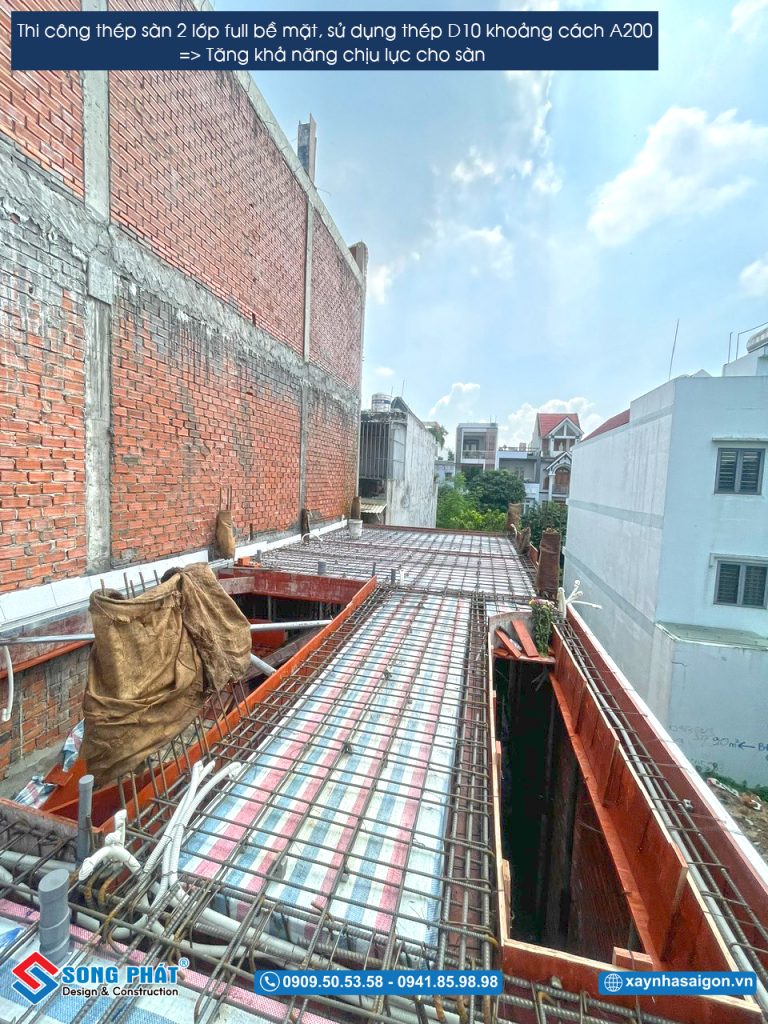 20/06 Hoàn thiện đi thép sàn lầu 2