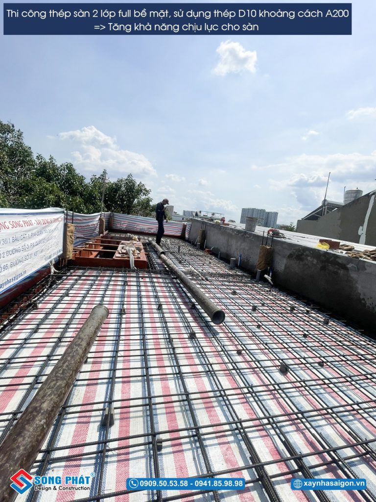 09/05 Đi thép sàn lầu 2