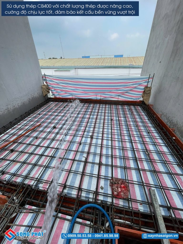 18/04 Hoàn thiện đi thép sàn lầu 2 
