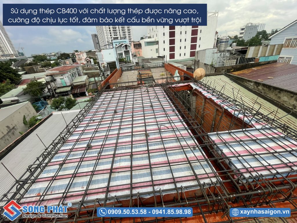01/07 Hoàn thiện đi thép sàn mái 