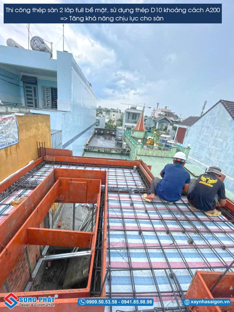 20/06 Hoàn thiện đi thép sàn mái 