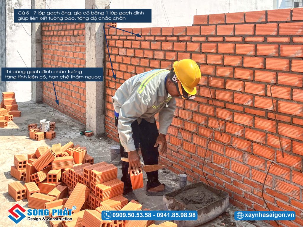 20/03 Xây tường bao lầu 2 
