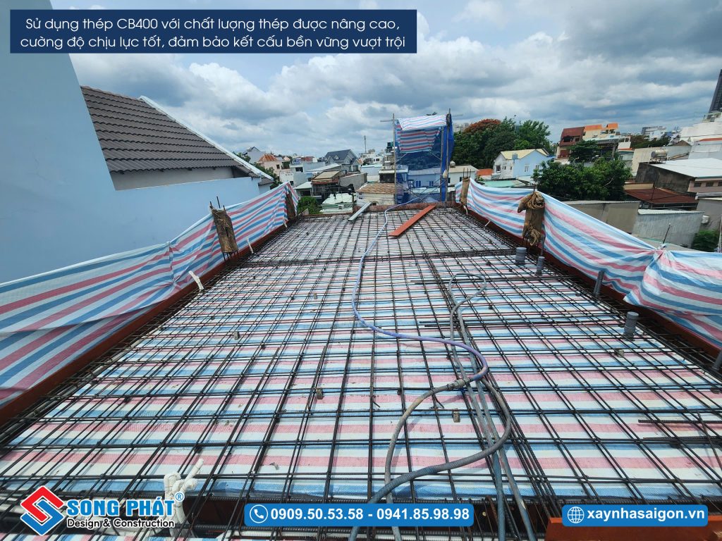 13/06 Hoàn thiện đi thép sàn lầu 2