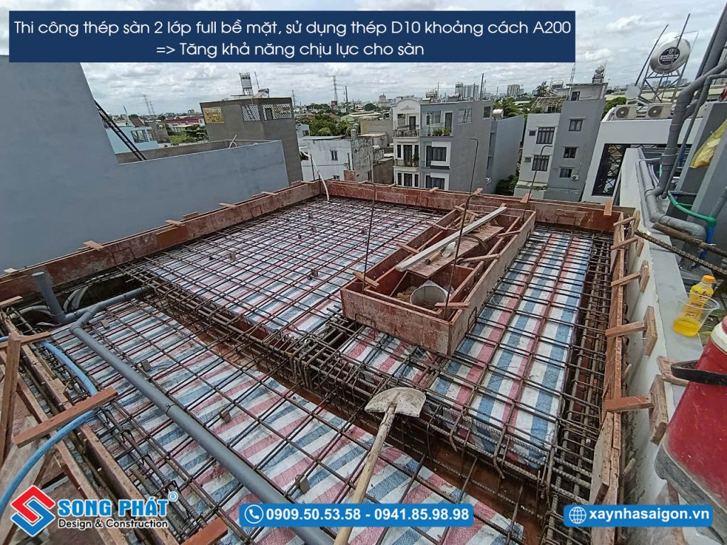 22/06 Hoàn thiện đi thép sàn mái 