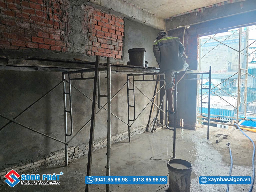 15/07 Tô tường lầu 1 
