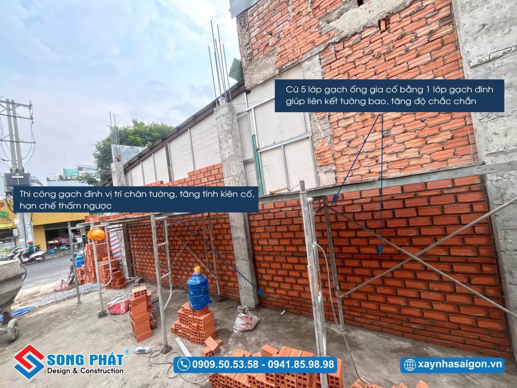 22/03 Xây tường bao trệt