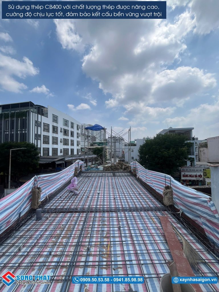 08/04 Hoàn thành đi thép sàn lầu 2