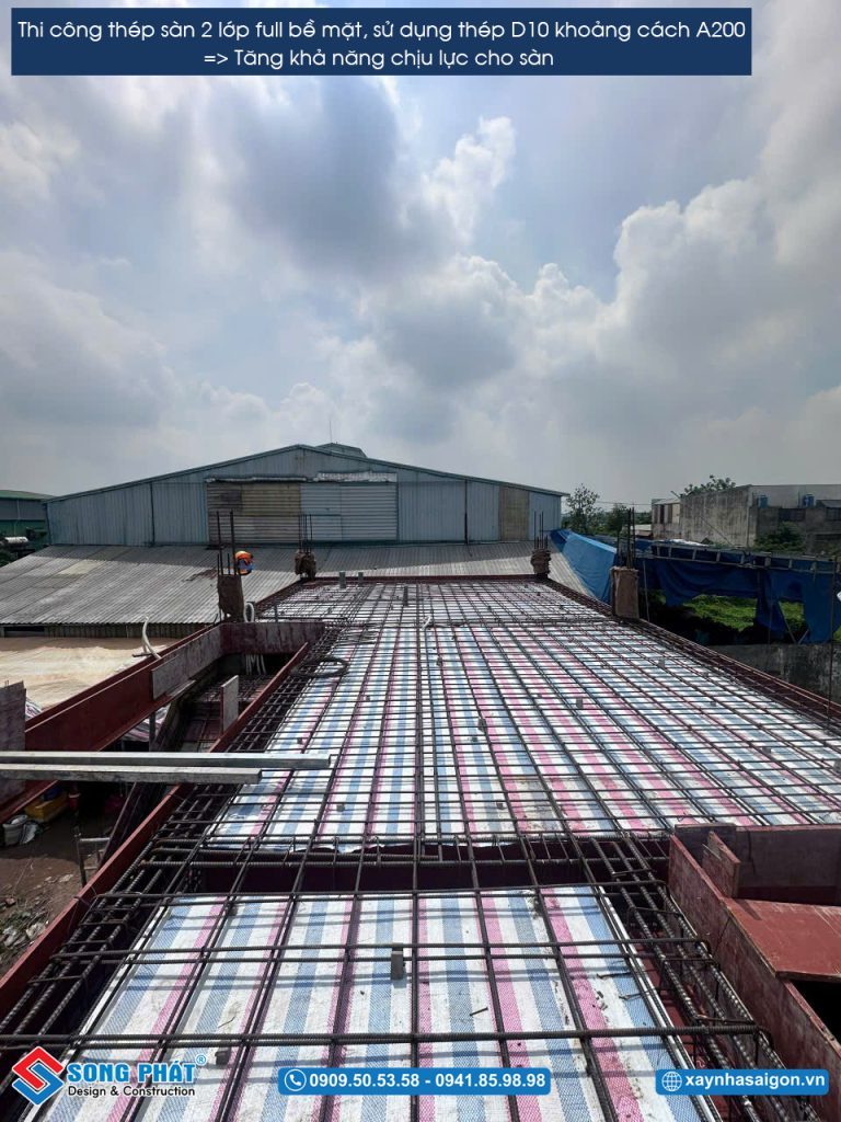 11/05 Hoàn thiện đi thép sàn lầu 1