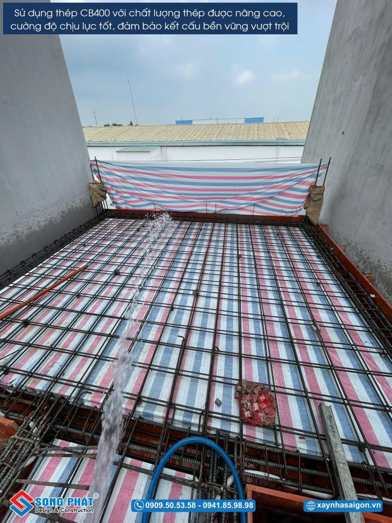 18/04 Hoàn thiện đi thép sàn lầu 2