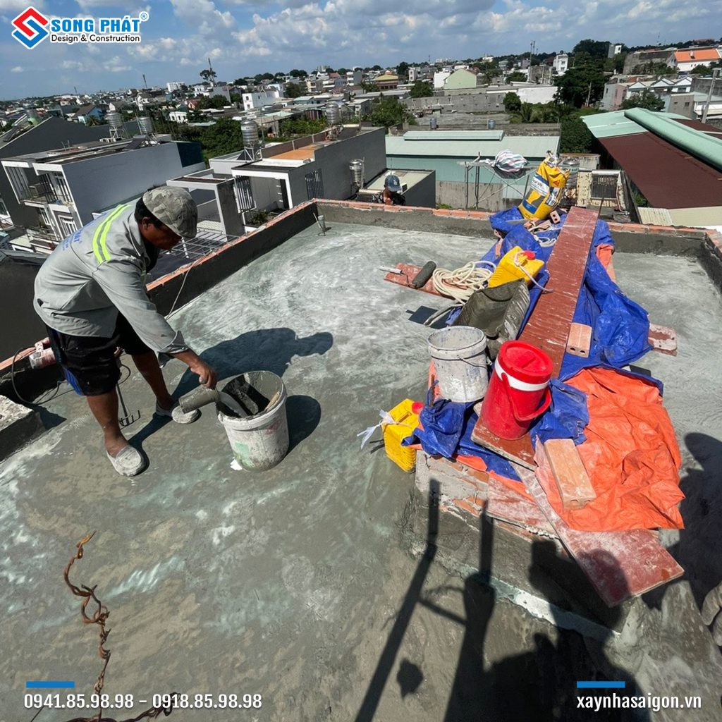 09/10 Chống thấm sàn mái nước 2