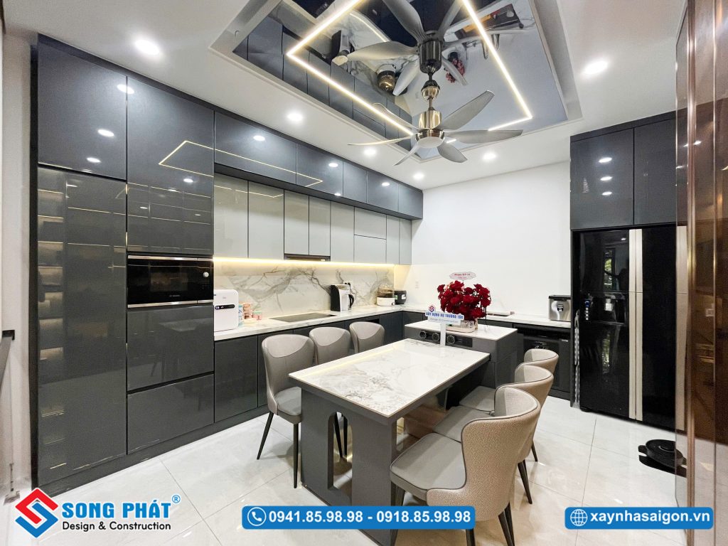 Bố cục bếp hợp lý, thuận tiện sinh hoạt hàng ngày