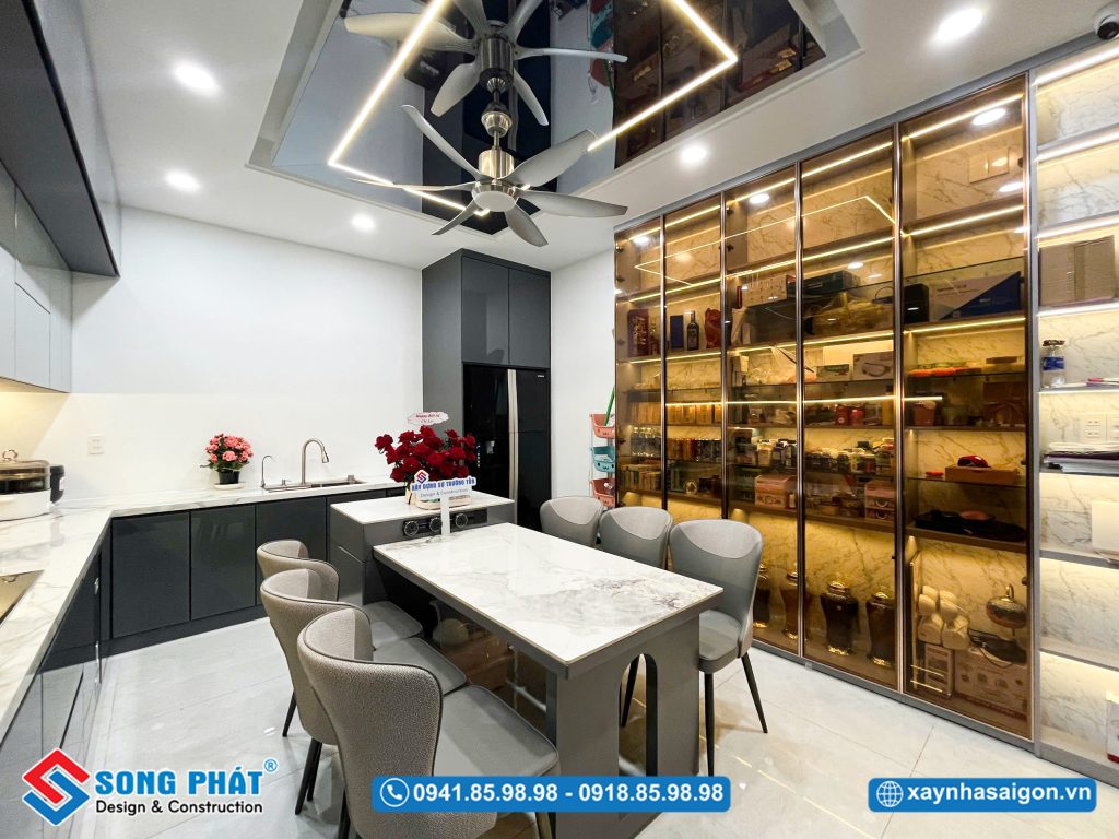 Tủ đựng vật dụng tối ưu công năng nhưng vẫn đảm bảo thẩm mỹ