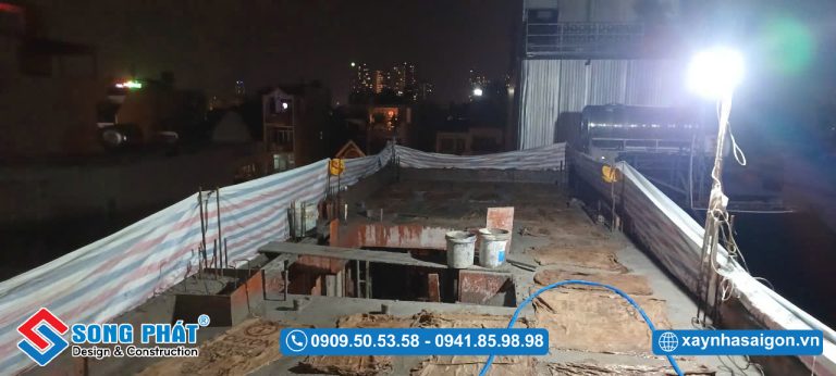 Bao che, tưới ẩm bảo dưỡng bê tông sàn