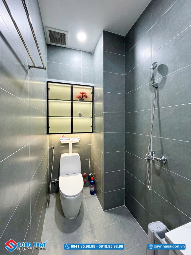 Không gian vệ sinh đảm bảo thông thoáng