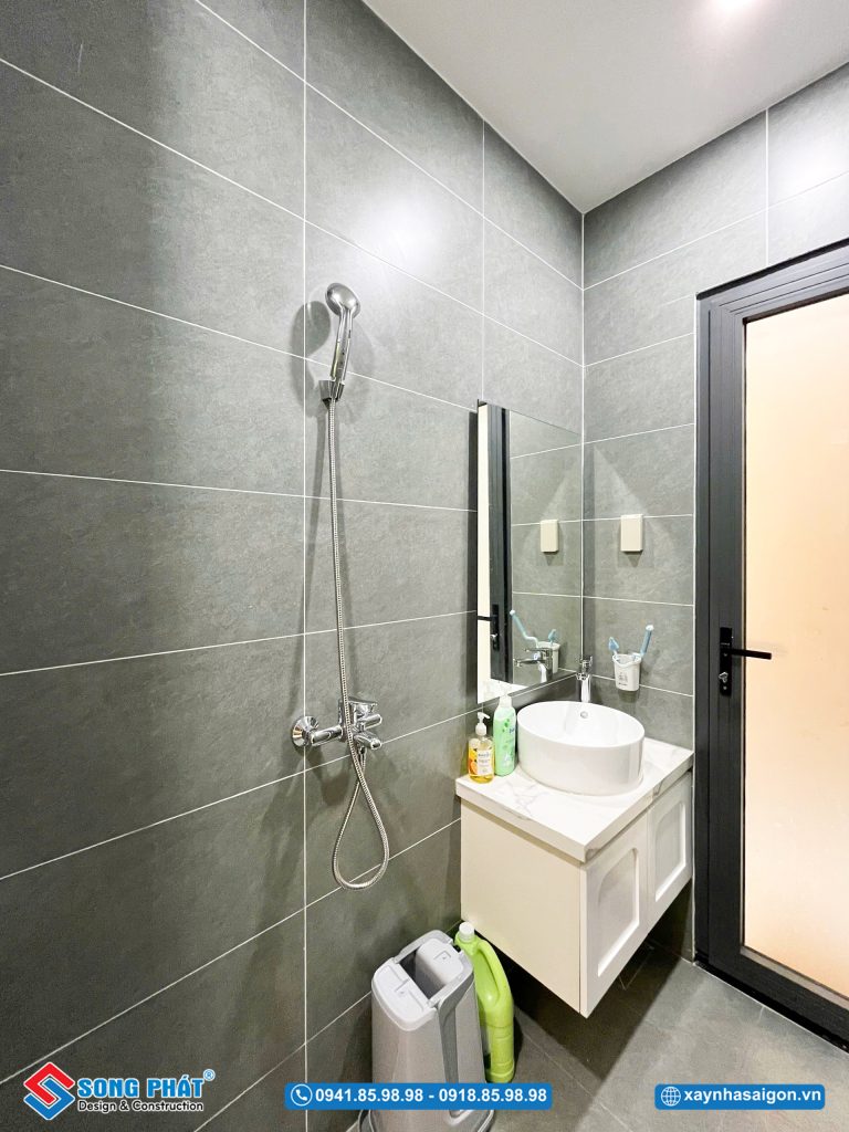 WC gọn gàng, đảm bảo tiện nghi sinh hoạt