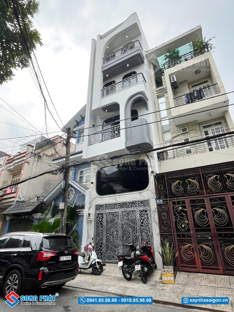 Mặt tiền được hoàn thiện chỉn chu từng chi tiết