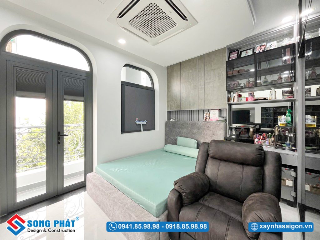 Không gian ngủ thoáng mát, tạo cảm giác thư giãn