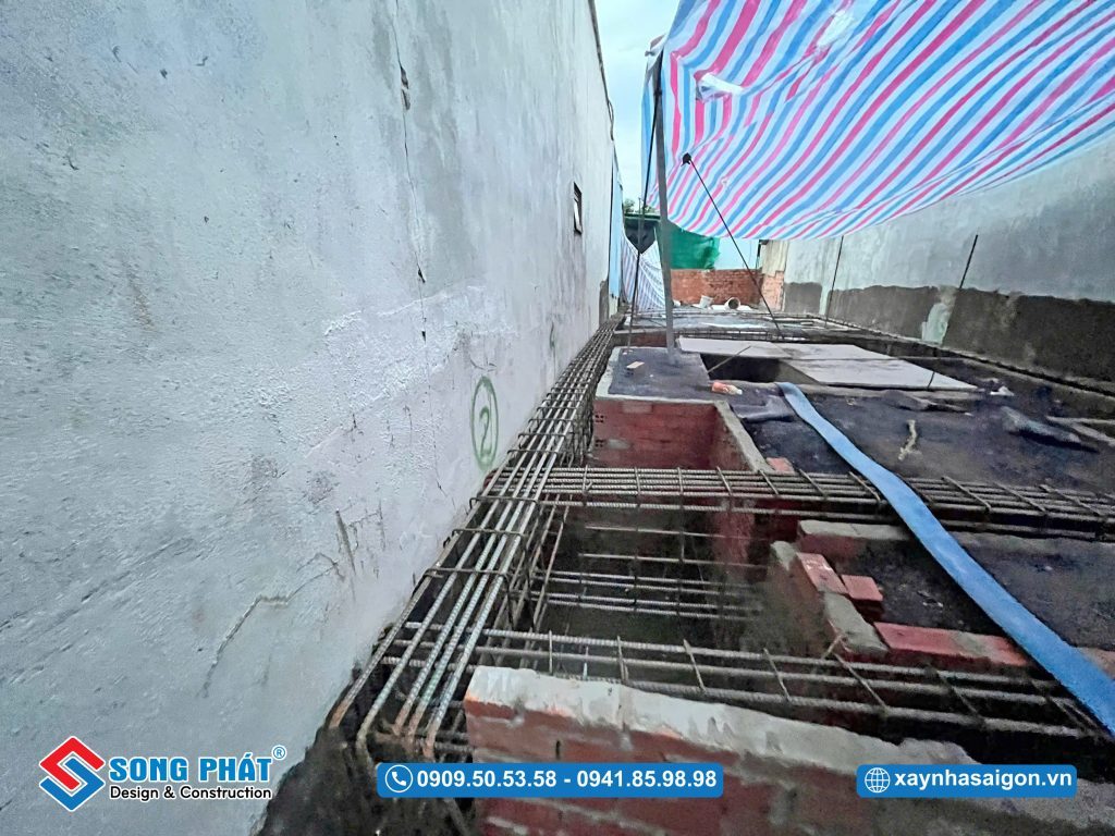 19/05 đi thép móng – giằng móng