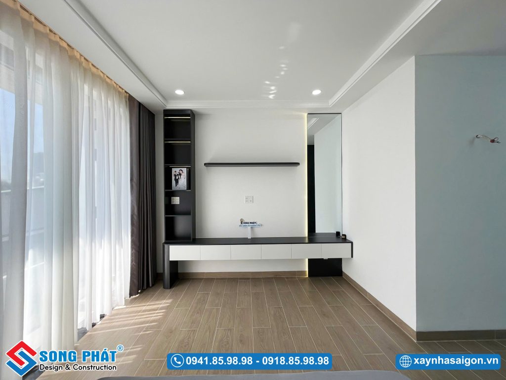 Sàn gỗ mang đến vẻ đẹp hài hòa, hiện đại cho tổng thể
