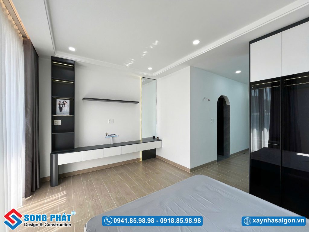 Tủ TV kết hợp tủ đựng vật dụng tiện nghi