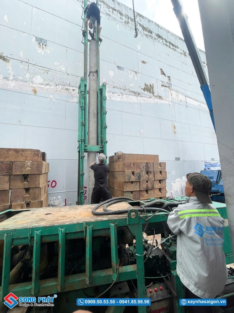 04/06 Thi công ép cọc đại trà cho toàn bộ công trình