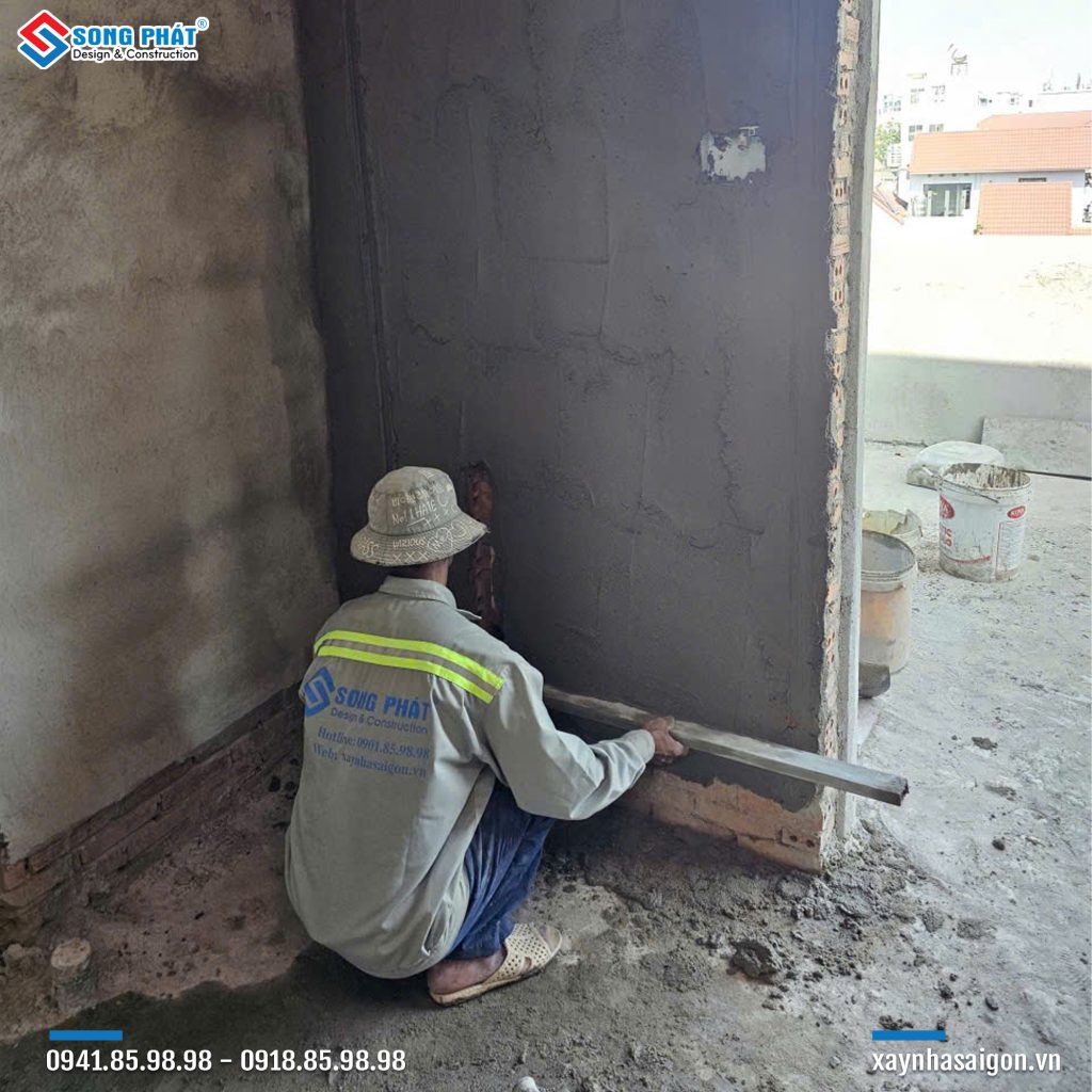 28/11 Tô tường sân thượng