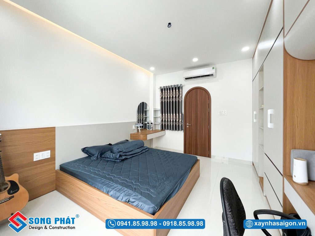 Phòng ngủ 3 với tone nội thất đồng bộ