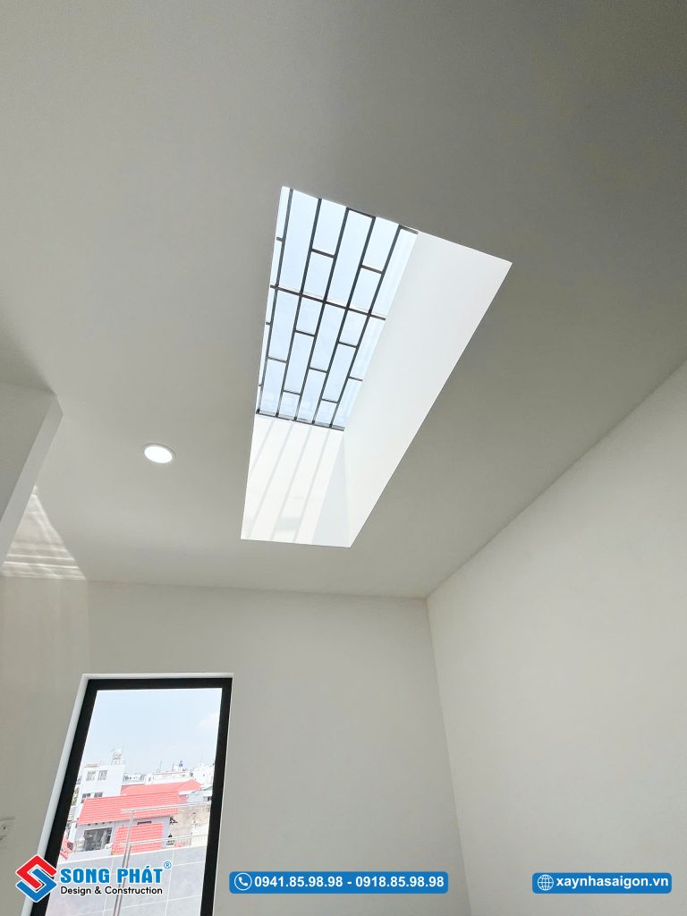 Giếng trời tối ưu ánh sáng tự nhiên cho cả ngôi nhà